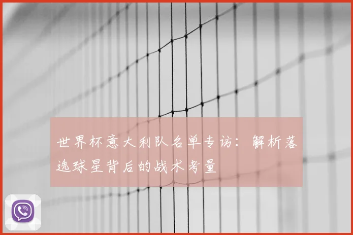 世界杯意大利队名单专访：解析落选球星背后的战术考量